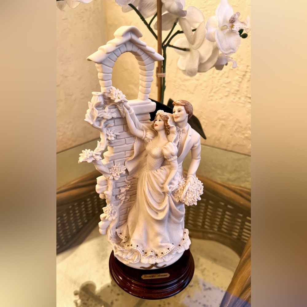 Giuseppe Armani Figurine Wedding Florence Made in Italy 11”